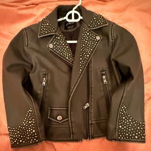 ZARA Studded Black Kids Jacket